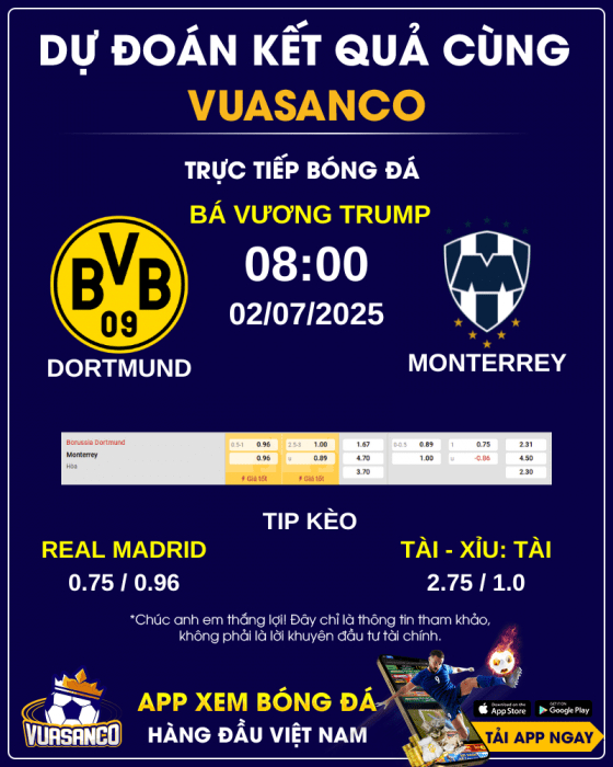 Soi-keo-Dortmund-vs-Monterrey