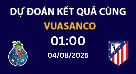 Soi kèo FC Porto vs Atl Madrid – 01h00 – 04/08 – Giao hữu CLB