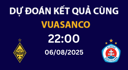 Soi kèo Kairat Almaty vs Slovan Bratislava – 22h00 – 06/08 – Champions League Qualifying
