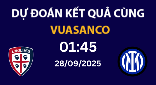 Soi kèo Cagliari vs Inter Milan – 01h45 – 28/09 – Serie A