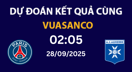 Soi kèo PSG vs Auxerre – 02h05 – 28/09 – Ligue 1
