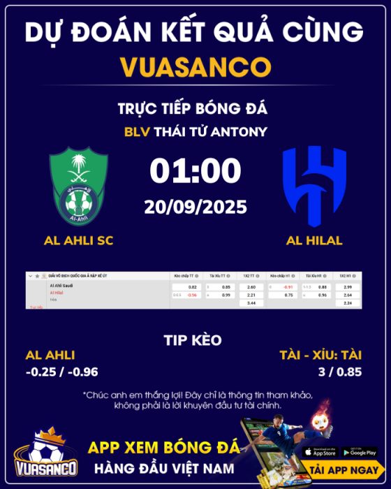 Soi kèo Al Ahli vs Al Hilal – 01h00 – 20/08 – VĐQG Ả Rập Xê Út