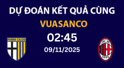 Soi kèo Parma vs AC Milan – 02h45 – 09/11 – Serie A