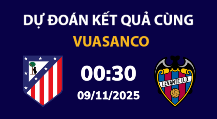 Soi kèo Atl Madrid vs Levante – 00h30 – 09/11 – La Liga