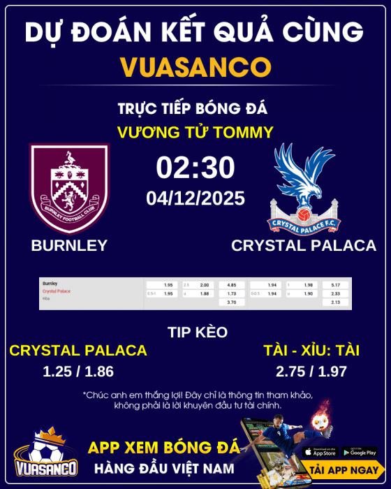 Soi-keo-BURNLEY-VS-CRYSTAL-PALACA